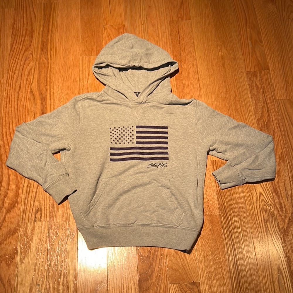 Polo blue label boys hoodie size 12